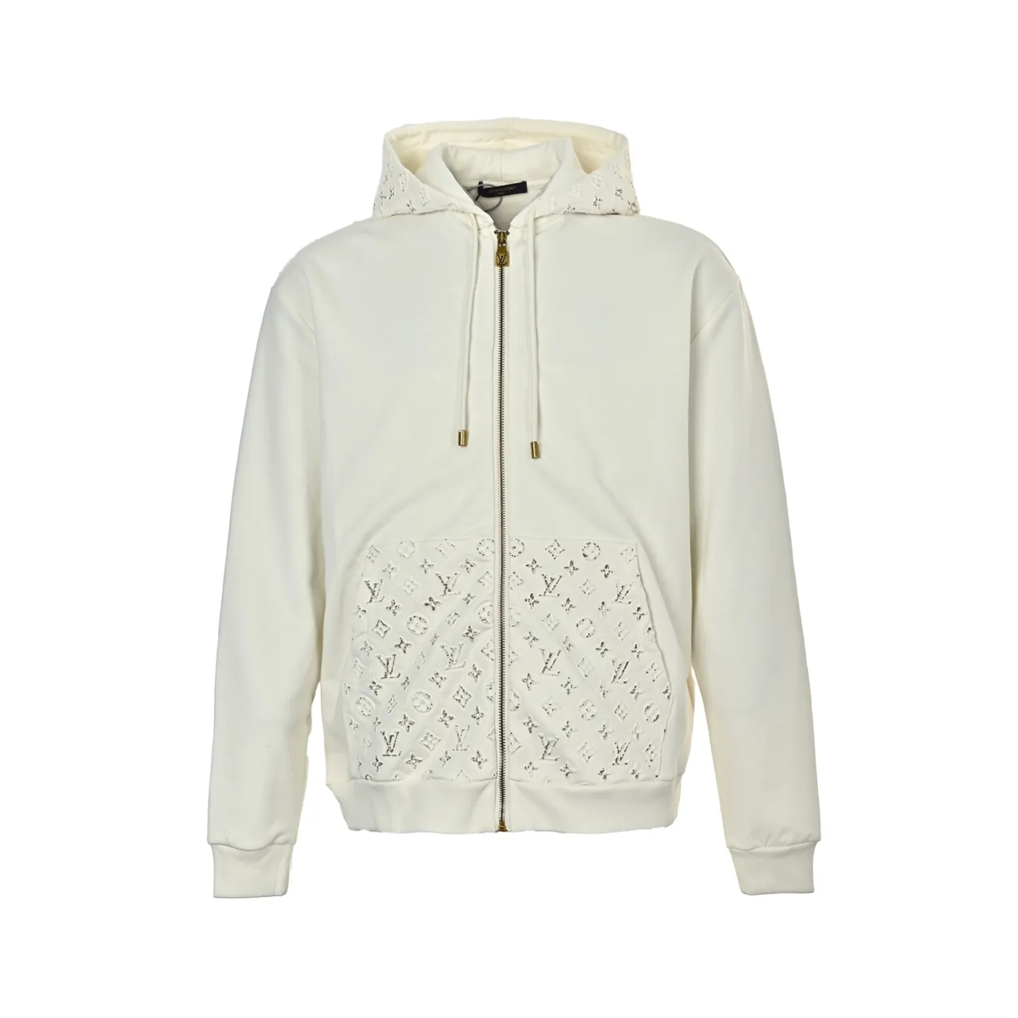 Louis Vuitton/Louis Vuitton reflective 3D embossed hooded sweatshirt jacket